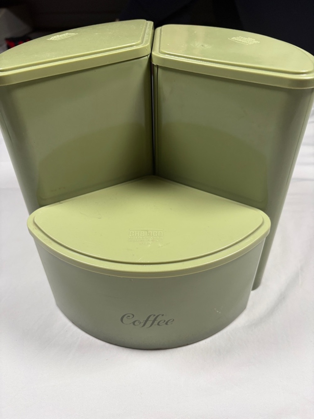 Green Corner Coffee Canister Set by